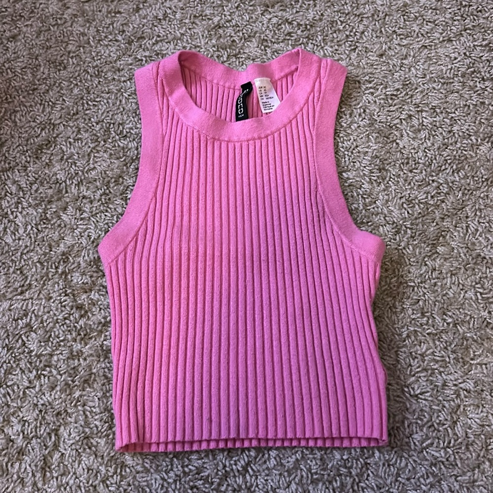 H&M divided rib-knit vest top